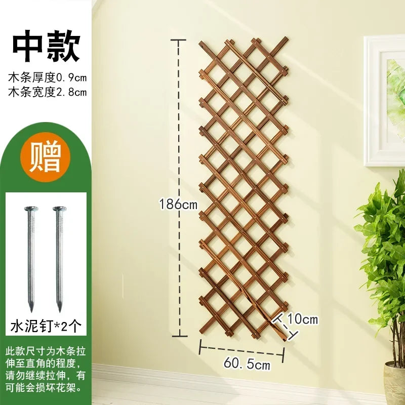 Anti-corrosion Flower Shelf Solid Wood Indoor Hanging Wall Balcony Decoration Layout Living Room Potted Plant shelevs Furniture