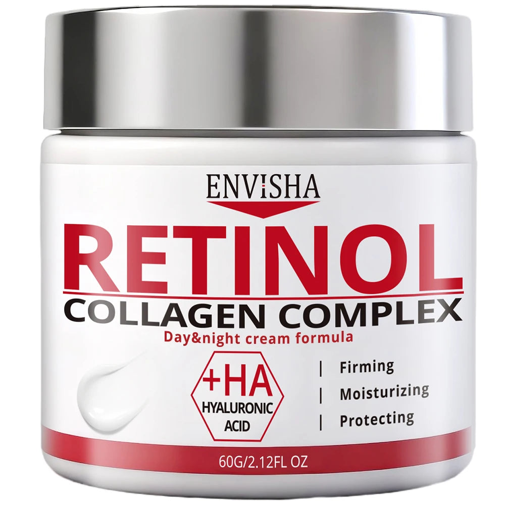 Face Skin Care Retinol Collagen Complex Cream Deeply Moisturizing Firming Smoothing Brightening Fade Fine Lines Improve Dullness