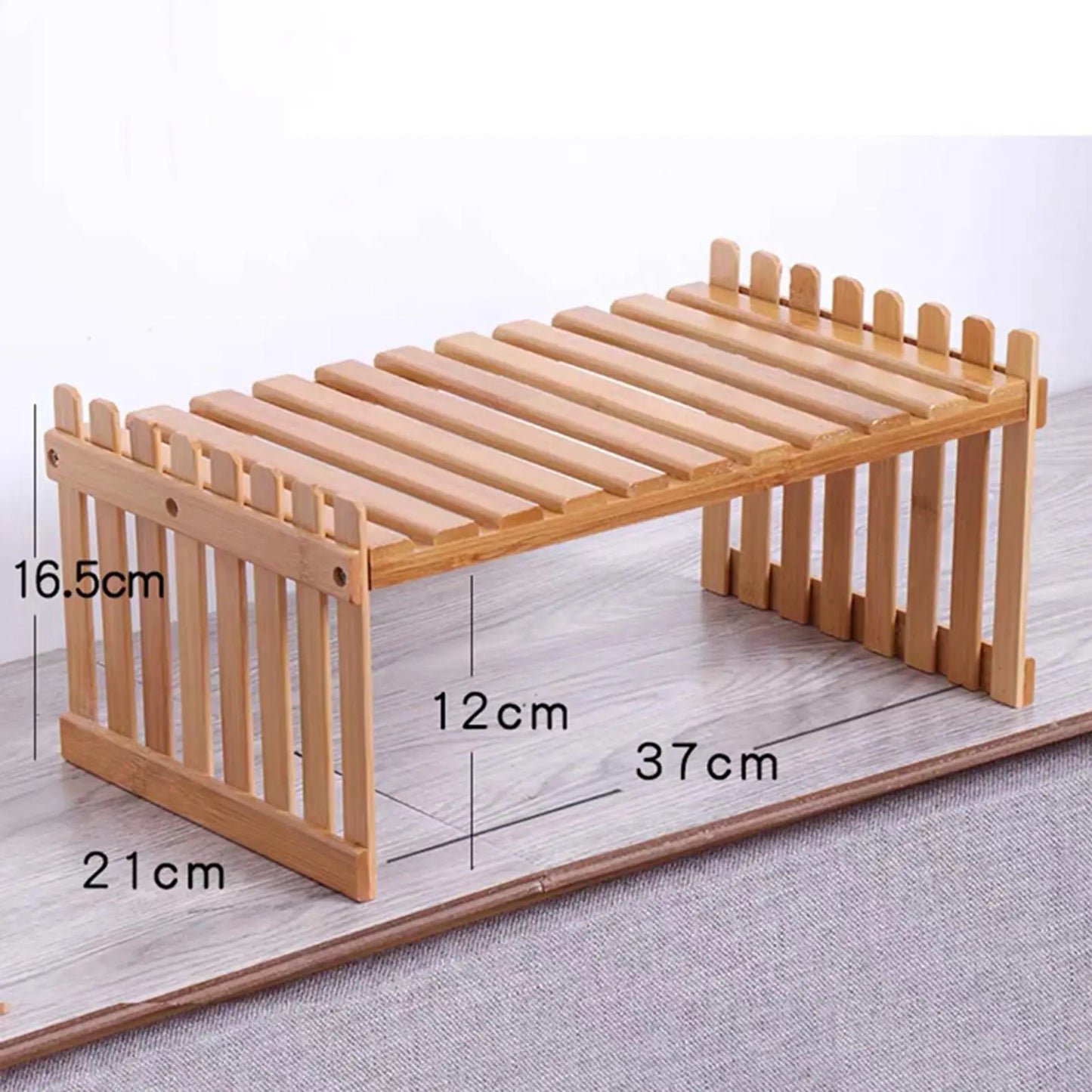 Flower Shelf Wooden Tabletop Plant Support Stand Simple Flower Pot Display Rack for Home Patio Lawn Garden Planter Holder