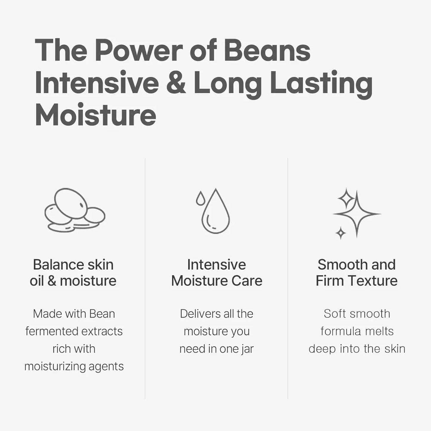 Mixsoon Bean Essence Cream Duo Set Hydrating Moisturizing Smoothing Glass Skin Care 50ml+50ml Korean Skincare