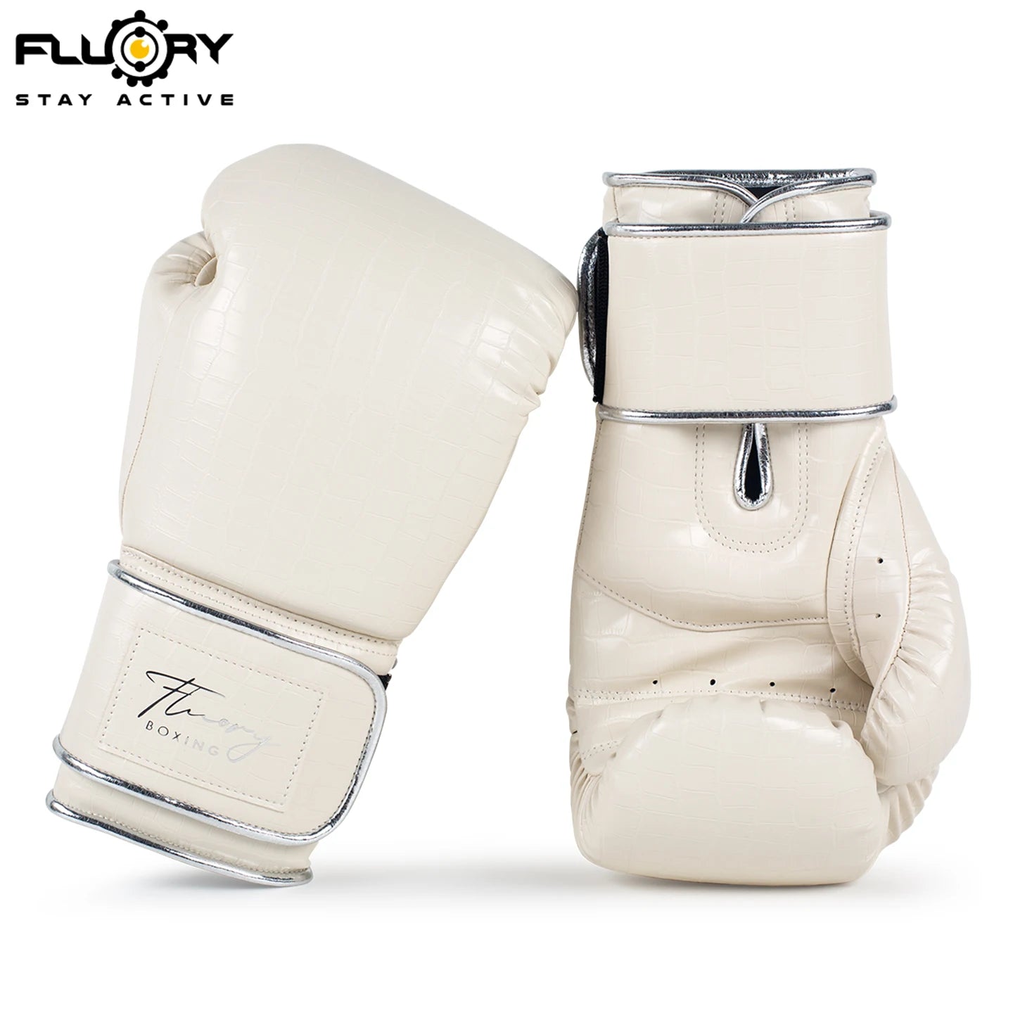 FLUORY Crocodile Patterned Boxing Gloves,8OZ 10OZ 12OZ 14OZ 16OZ High-Quality Thickened Pu Gym Boxing Training Muay Thai Gloves