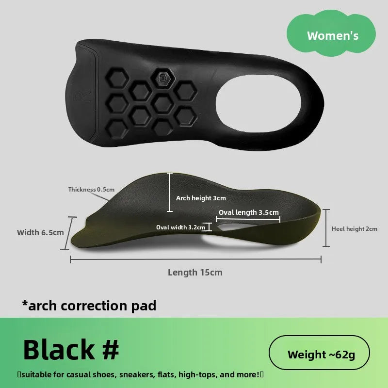 Overpronation Supination Correction Foot Pad, Full Arch Support Insole, Relieve Adult Foot Internal & External Flip Daily Discom