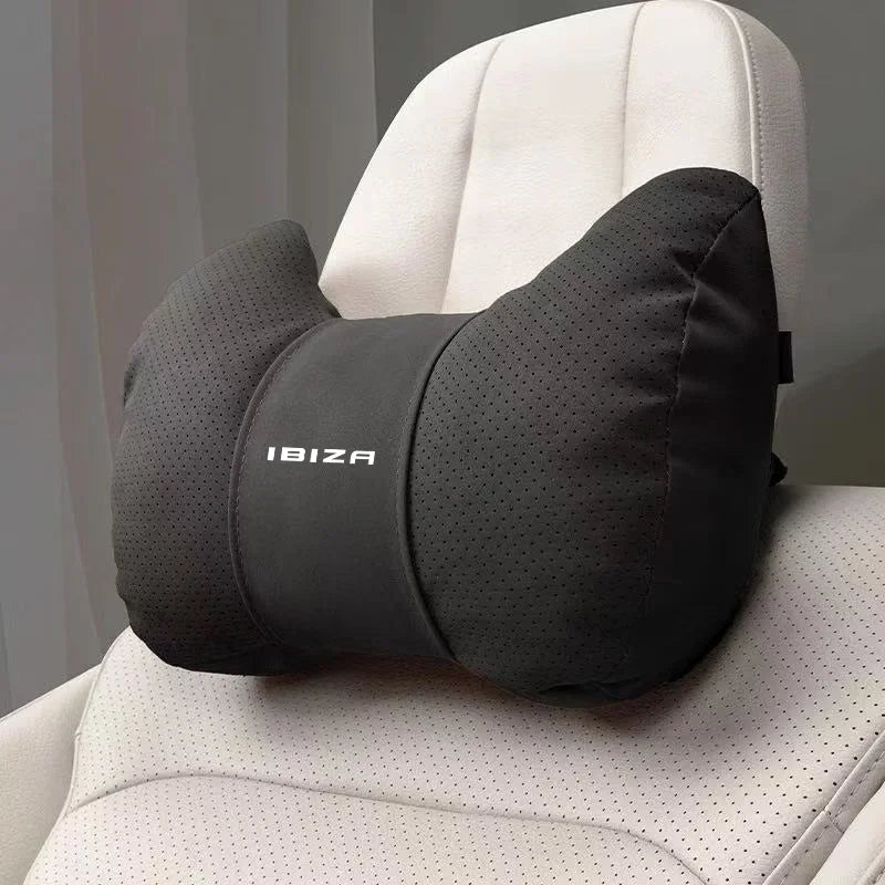 For SEAT IBIZA FR Car Headrest Neck Support Seat Lumbar Cushion Soft Neck Pillow Automobile interior Accessories