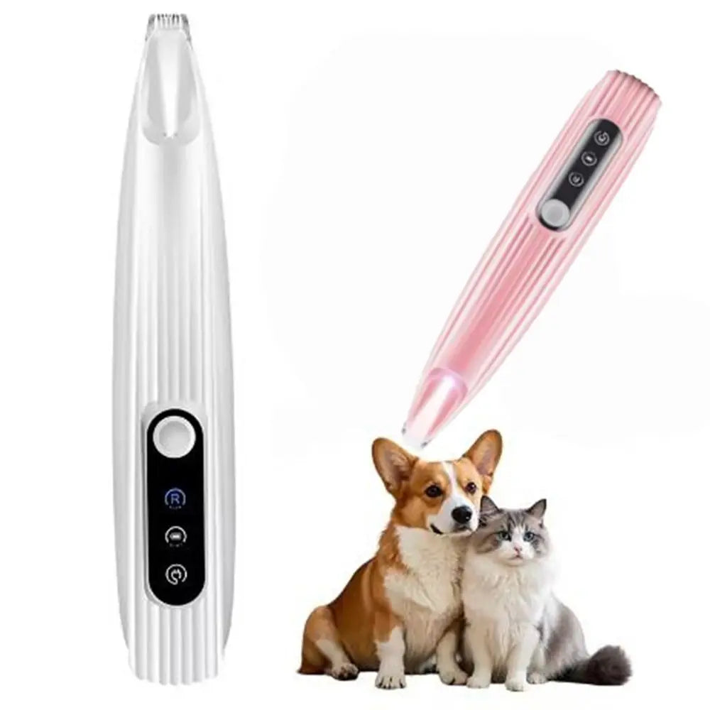 Low Noise Pet Foot Shaver Smart Display Waterproof Paw Hair Trimmer USB Rechargeable with Led Dog Paw Trimmer for Dogs Cats