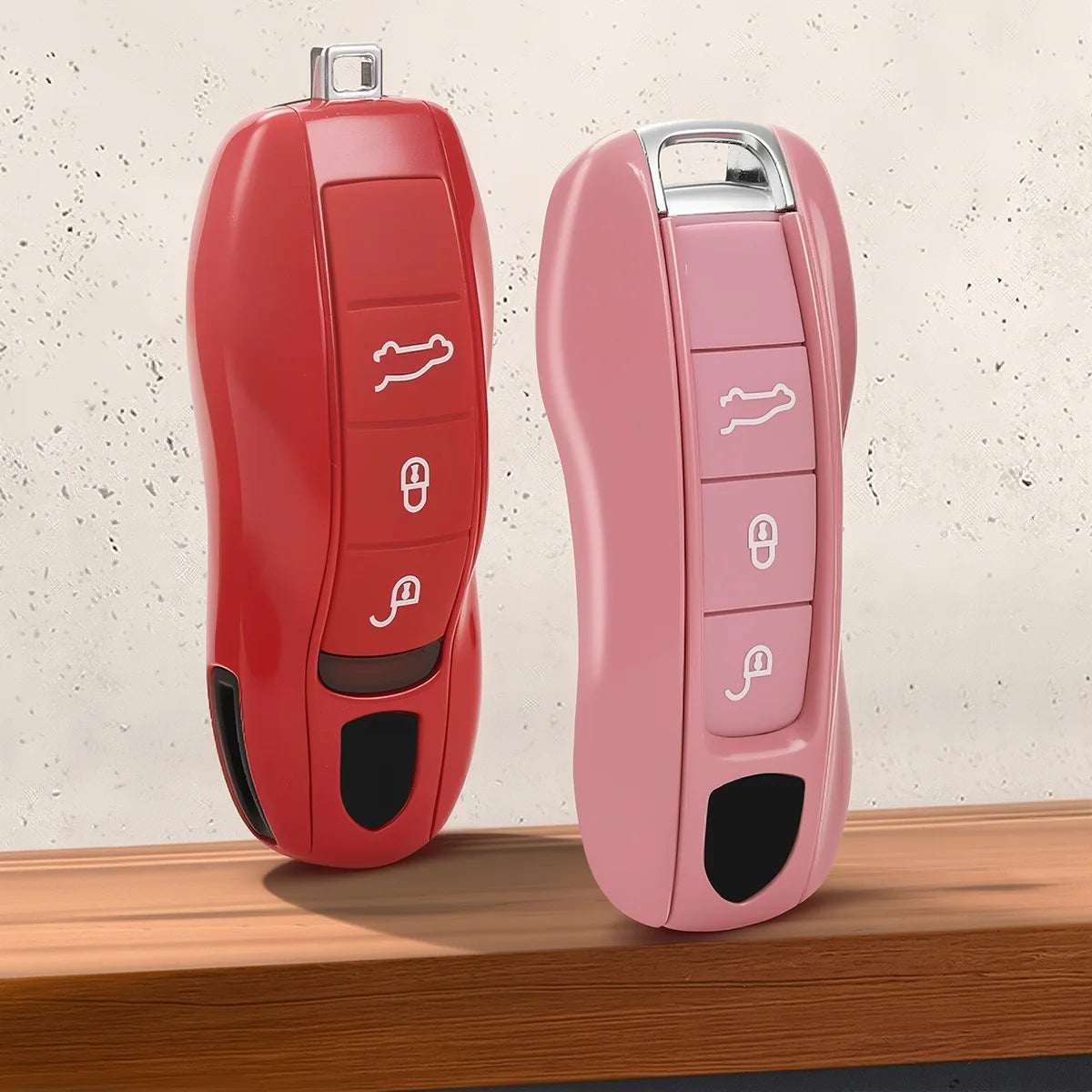 For Porsche Panamera Carrera Macan Boxster Cayman Cayenne Taycan 911 970 981 991 Car Smart Remote Key Case Fob Covers Set Shell