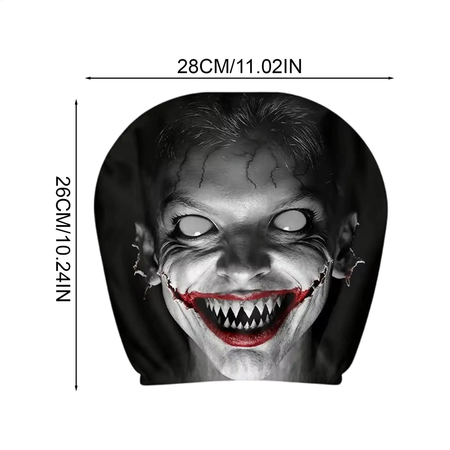 NEW Head Rest Cover For Car Universal Spooky Soft Funny Case Decor Car Headrest Covers For Daily Commuting Trip Home Trick Party