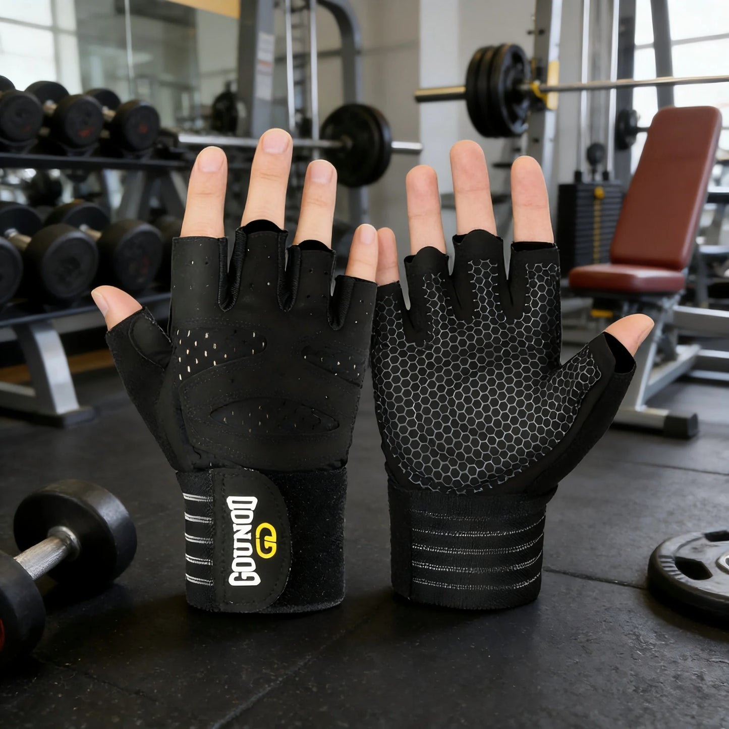 1 Pair of Boxing Gloves Fitness Gloves - Sturdy Non-slip Design, Suitable for Fitness, Sports and Bodybuilding, Sports Gloves