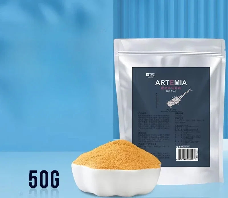 Decapsulated Brine Shrimp Artemia Eggs Fish Food for All Picky Tropical Fish Fist Bite Baby Food