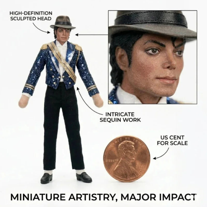 Pop King Michael Jackson Stuffed Doll Flexibly Movable Joints Handwoven Toys  For Fan Gifts For Home Decoration 2026 New Gifts