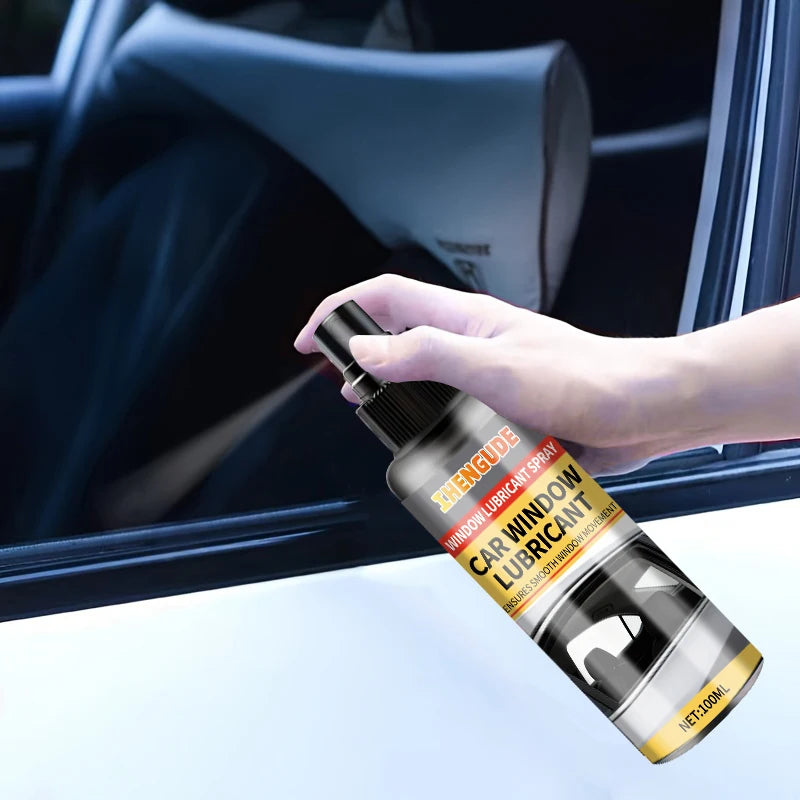 Car Window Lubricating Spray, Efficient Use, Reduces Sunroof Noise, Smooths Glass Tracks Suitable for Oiling and Maintenance