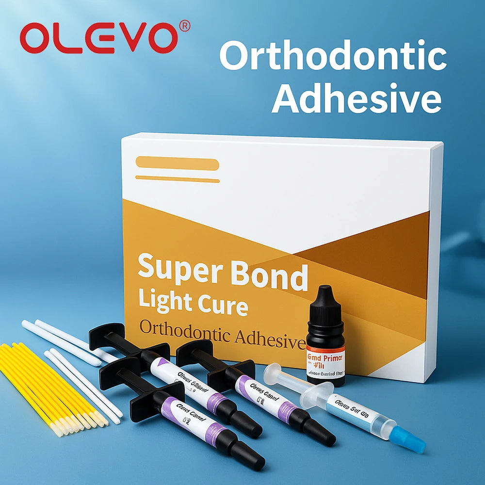Dental Orthodontic Adhesive Kit Light Cure Glue Bonding System For Brackets Buccal Tube Braces Bonding Dentist Materials