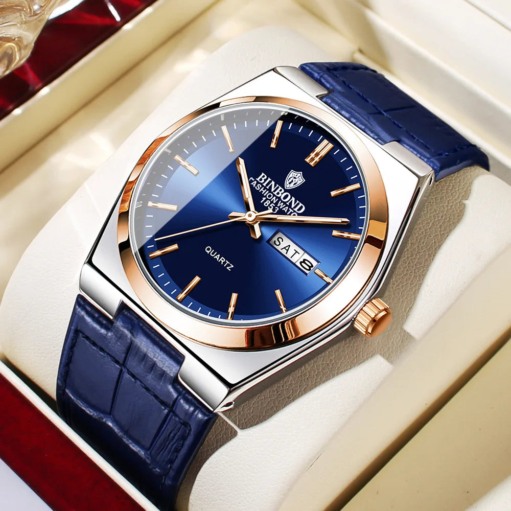 2026 Casual Business Fashion Quartz Wristwatches Gold Clock Men Luxury Watch Automatic Watches Mens Movement Gifts Reloj Hombre