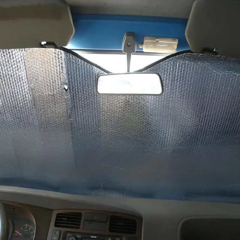 Truck Windshield Sun Shade Car Window Sunshades Anti-UV Thickened Sun Shade Cover Foldable Windshield Block Cover 220cmx80cm