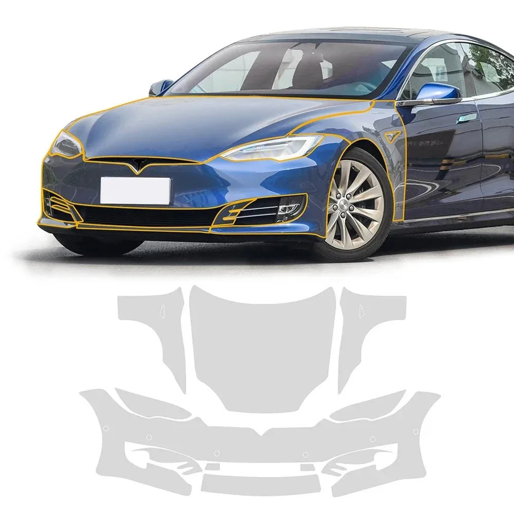 For Tesla Model 3 Y X S 2016-2023 3 Highland 2024 Pre-cut Car Body TPU Transparent Car Protective PPF Scratch Resistant Film