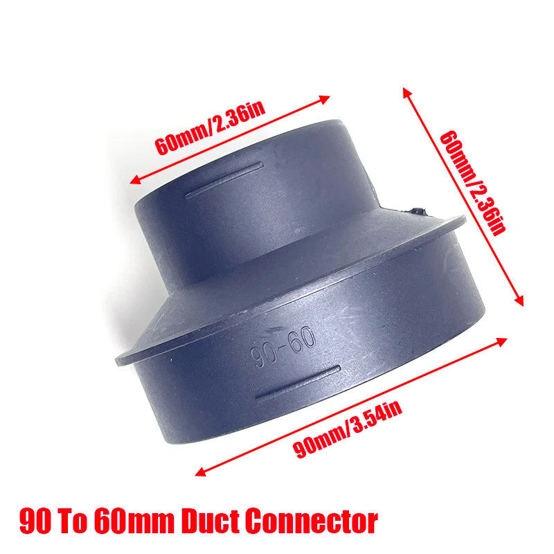 75to60mm 90to75mm 75to60mm Converter  60mm 75mm 90mm Diesel Heater Air Duct Ducting Connector Black For Car Truck VAN Camper