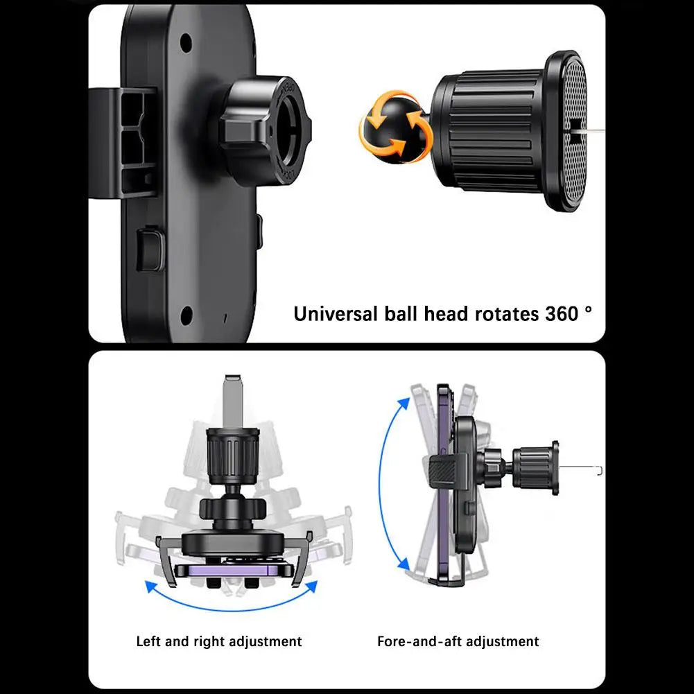 Gravity Car Phone Holder Air Vent Hook Phone Mount 360-Degree Rotation Smart Phone Holder For Car One-Hand Placement
