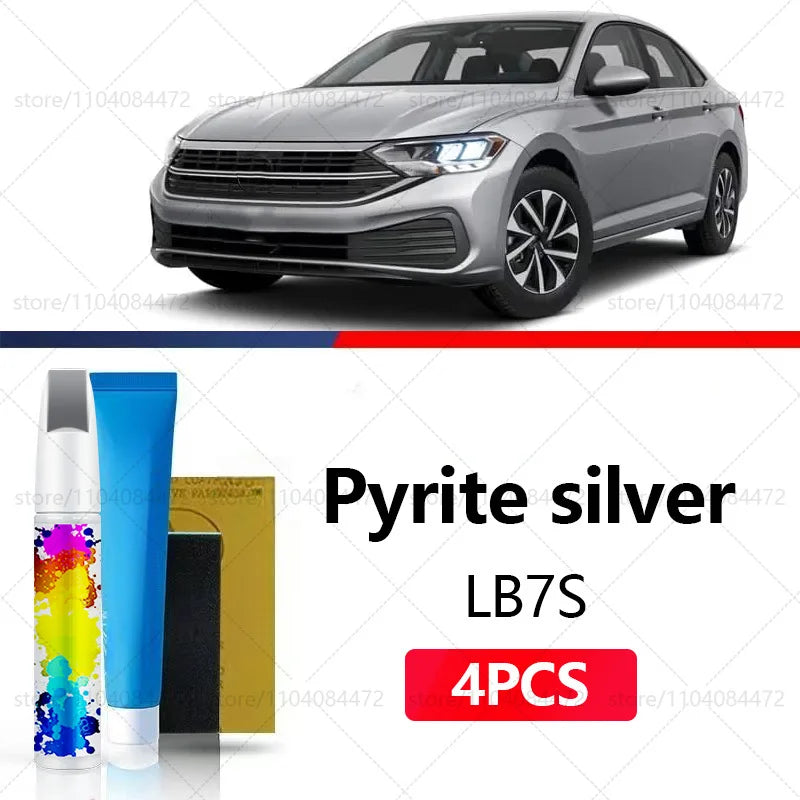 Car Paint Repair Pen For 1979-2025 Volkswagen Jetta Paint Scratch Repair Accessories 4PCS White LC9A White L0K1 Red LC3J Blue