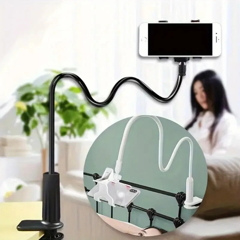 360Rotating Phone Holder Adjustable Long Arm Bed Desk Mount  Cellphone Stand 10in Multifunctional Lazy Bracket Strong Grip