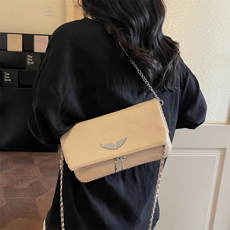2026 New French Shoulder Bags Classic Fashionable and Versatile Chain Retro Luxury Cross-body Messenger Bag for Women