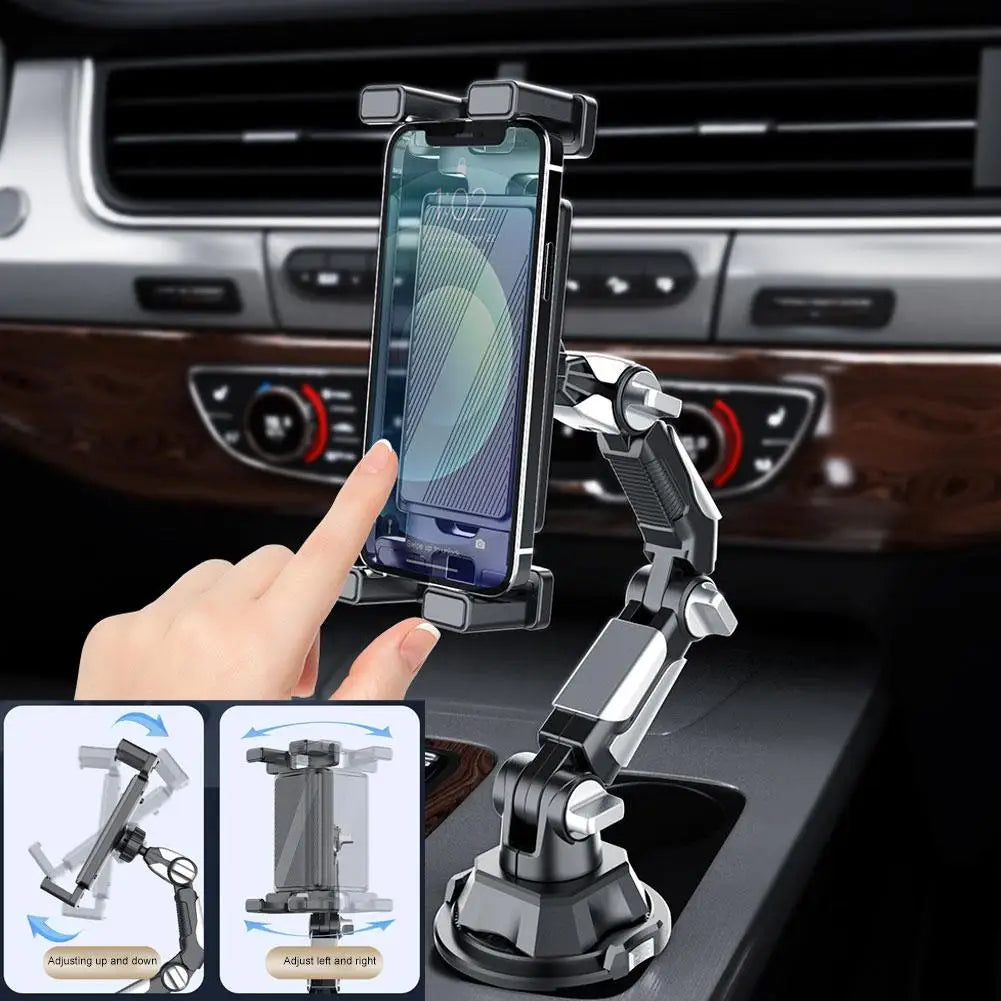 Car Cup Holder Tablet & Phone Mount Universal Stand With Adjustable Long Arm For iPad For Samsung Galaxy Tab For Kindle