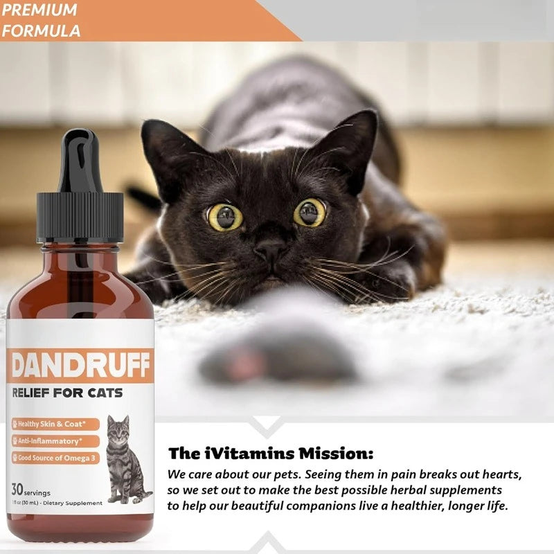 Cat Supplements Vitamins Cat Itchy Skin Relief Helps to Naturally Support Allergy Itch Relief for Cats Cat Itch Relief