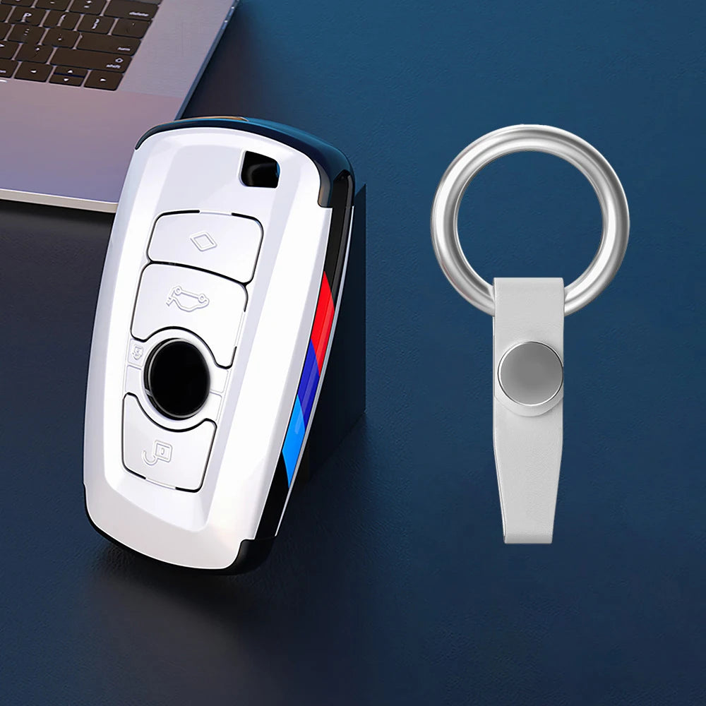 Carbon Sporty ABS Car Key Cover Case Holder Shell Bag For F30 F20 M3 M5 F10 F18 F22 F01 X3 X4 F06 F02 Keychain Accessories