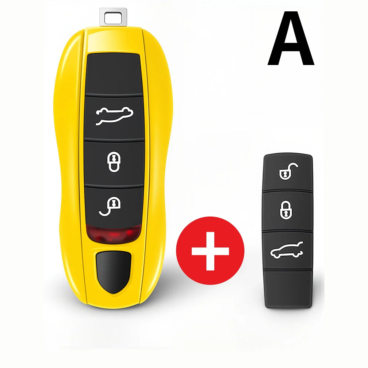 For Porsche Panamera Carrera Macan Boxster Cayman Cayenne Taycan 911 970 981 991 Car Smart Remote Key Case Fob Covers Set Shell