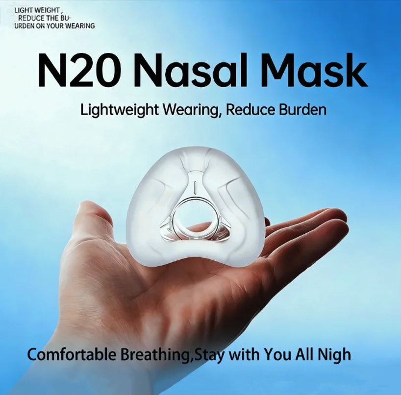 Premium Replacement Nasal Pads for ResMed AirFit N20 | Airtight Seal & Snug Fit for Comfortable Sleep