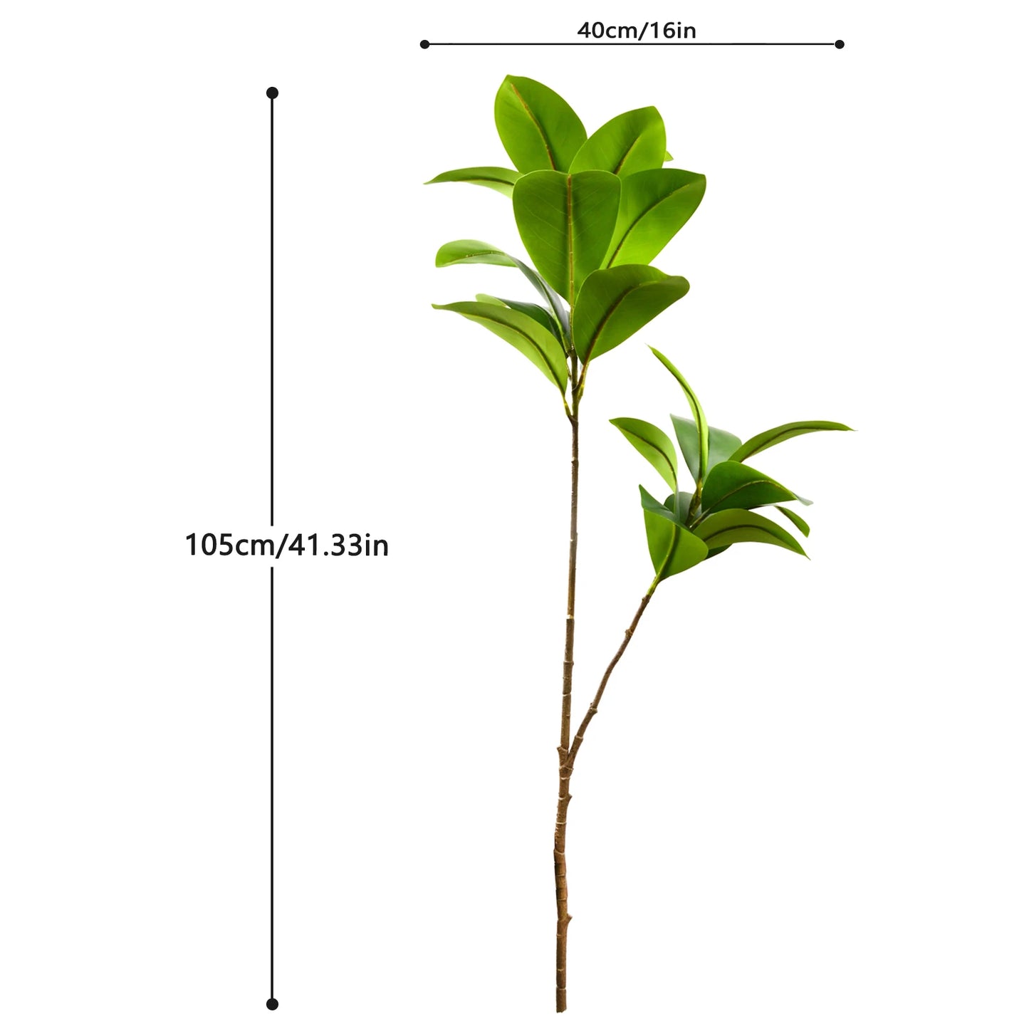77-135cm (53.1in) Artificial Fiddle Leaf Ficus Fig Plant for Outdoor Courtyard Garden Balcony Indoor Home and Office Decoration