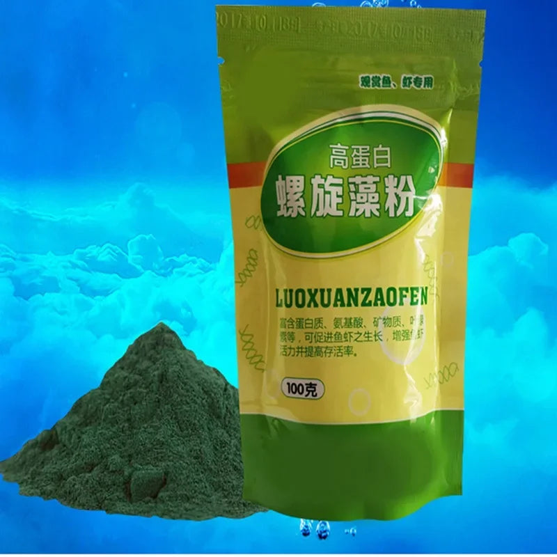 Spirulina Powder Bottle Healthy Ocean Nutrition Fishes Foods Ornamental Shrimp Open Feed Algae Fish Forages