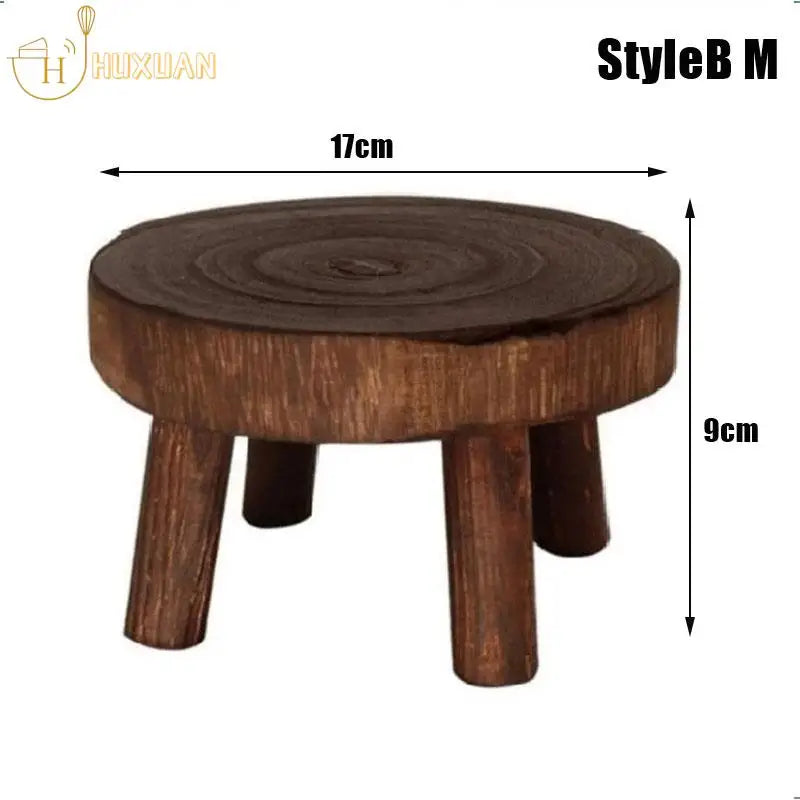 New Wooden Plant Stand Flower Pot Base Holder Stool Garden Flower Display