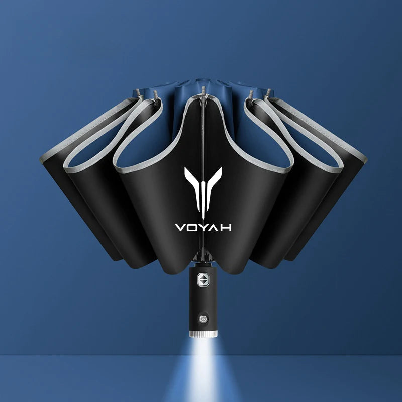 For Dongfeng Voyah Free Dreamer Passion Zhuiguang H53 2022 2023 2024 Car Fully Automatic Folding Windproof Umbrella Accessories