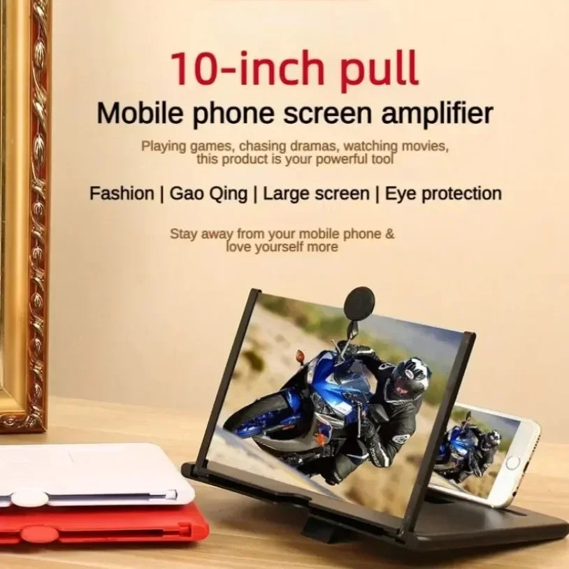3D 14/12/10Inch Screen Amplifier Mobile Phone Screen Video Magnifier for All Smartphone Enlarged Screen Cell Phone Stand Bracket