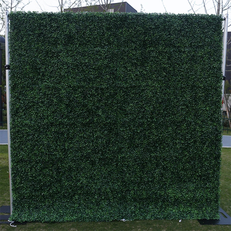 Luxur white Rose Roll Up Cloth 5D Flower Wall Arrangement Wedding Backdrop Decor Hanging Curtain Green Plants Wall Party Props