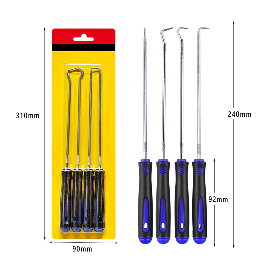 8pcs Remove Hose Washer Pickup Kit Hook Puller Pick Tool For Car Auto Oil Seal/O-Ring Seal Gasket Pick Hooks Puller Remover