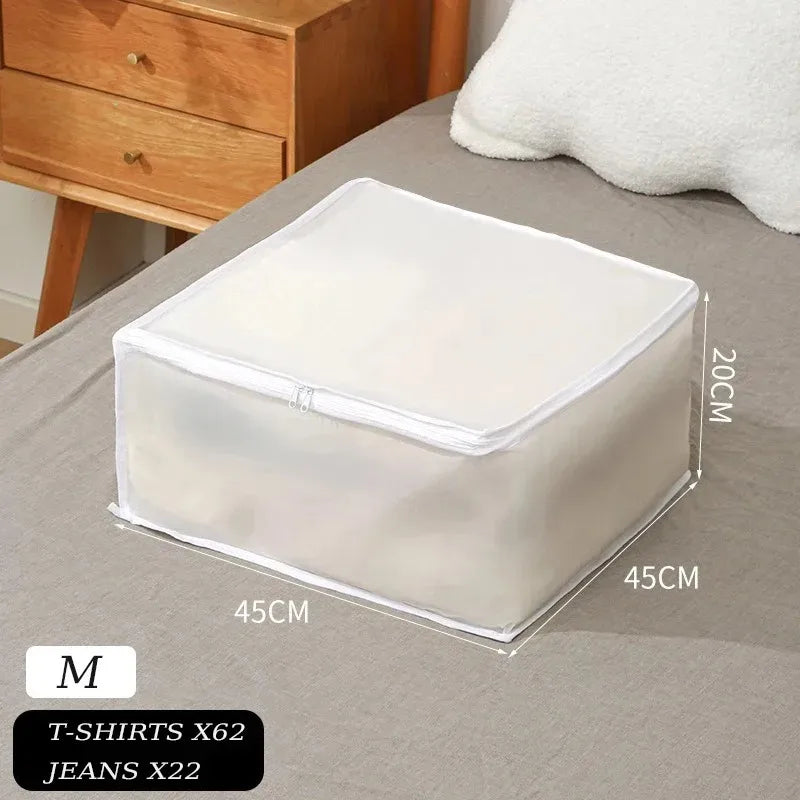 1-2Pcs Underbed Storage Bag Foldable Large Capacity Waterproof Dustproof Clothes Quilt Blanket Wardrobe Closet Organizer