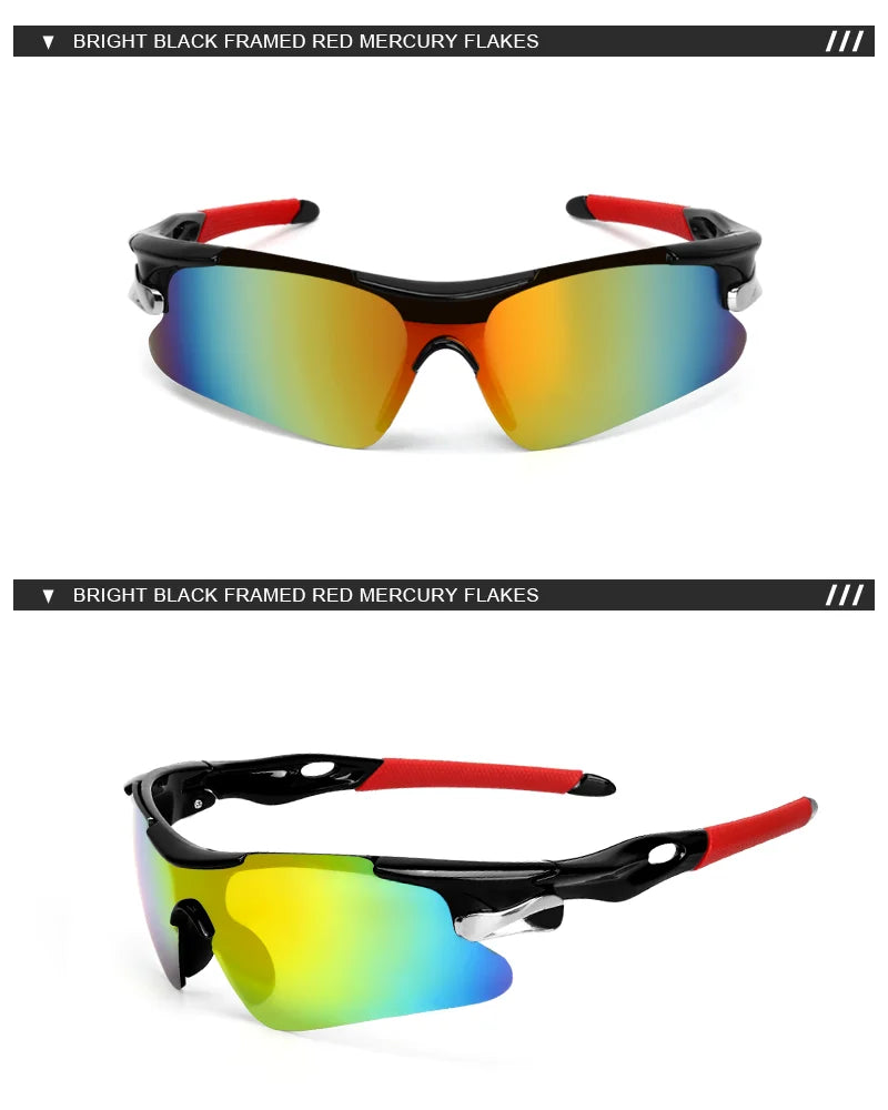 RIDERACE Sports Cycling Sunglasses Men