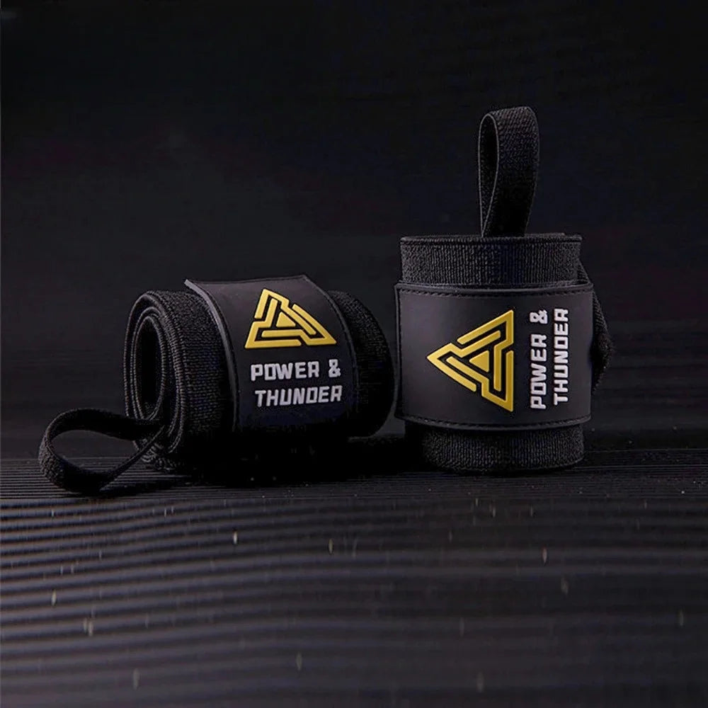 Heavy Duty Weight Lifting Wrist Wraps For Powerlifting Gym Crossfit Brace Wrist to Push Heavier Wrist Support with Thumb Loop