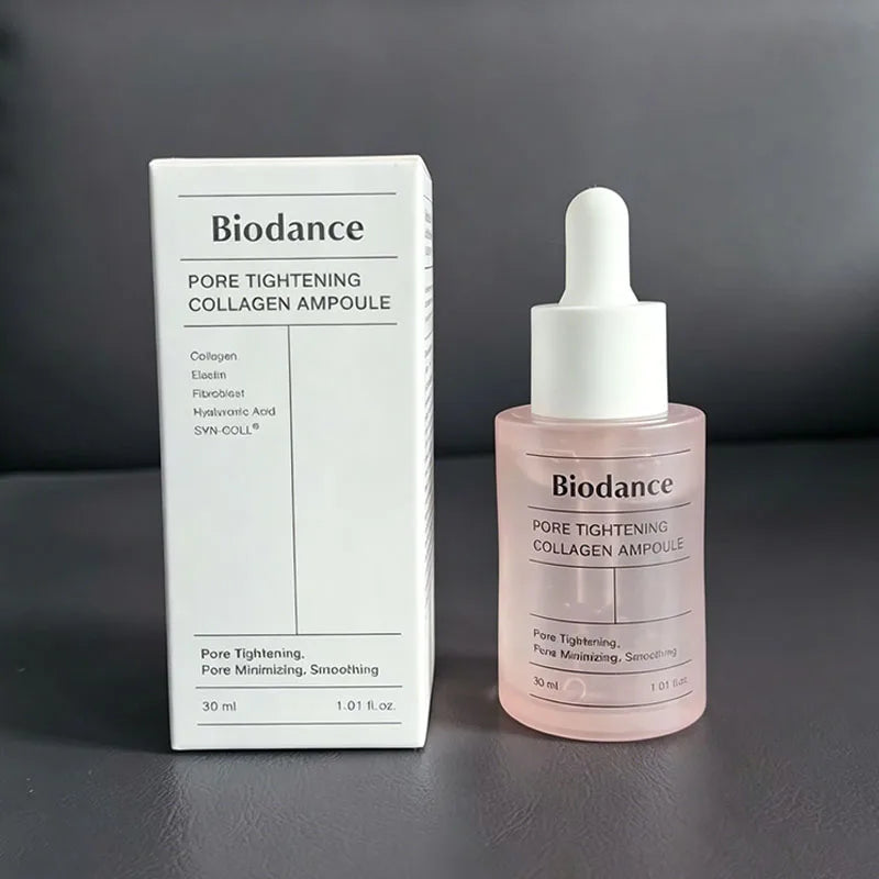 New Biodance 30ml Pore Tightening Glass Collagen Essence Hydrate Moisturizing Compact Improve Pores Whitening Repair Skin Care