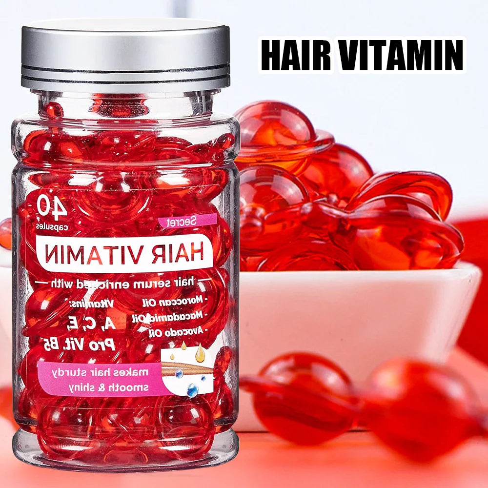 Arvazallia Argan Oil for Hair Treatment Leave in Treatment & Conditioner 80 Capsules Repair Hair Portable Hair Oil Is Suitable