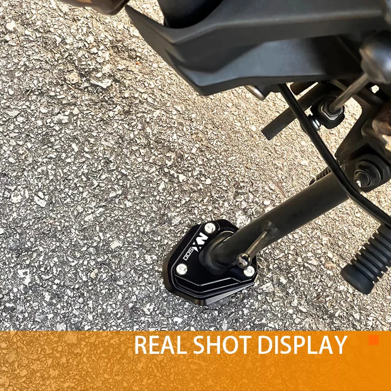 Motorcycle Foot Side Stand Extension Plate Kickstand Pad For HONDA CB500X CB650R CB500F CB125R CB300R 400X CBR650R 650F CBR500R