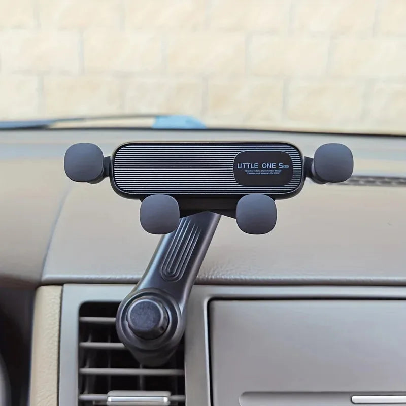 New Gravity Car Phone Holder - Strong Air Vent Clip Mount Adjustable Mobile Cell Stand for Hands-Free Driving