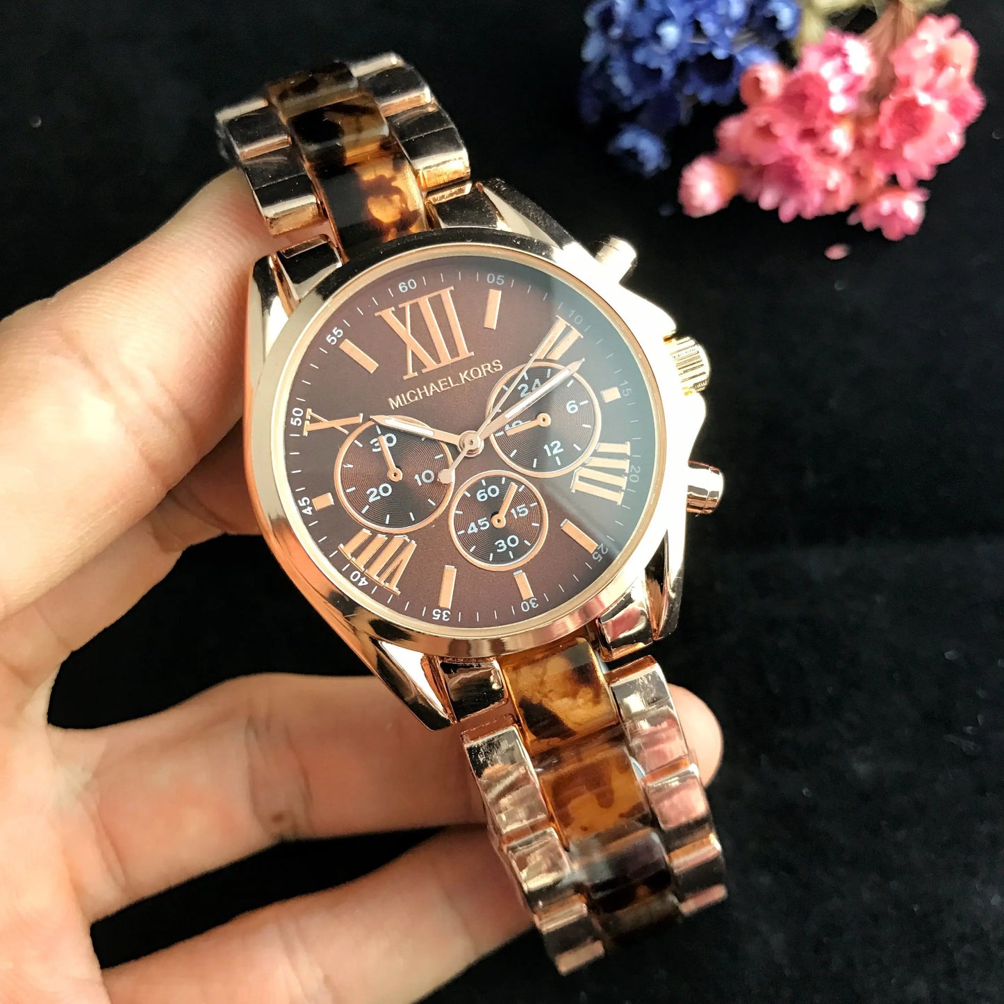 Michael Kors Ladies Fashion Watch Business Style Alloy Quartz Watch Luxury Design Multifunctional Chronograph Elegant Gift Women