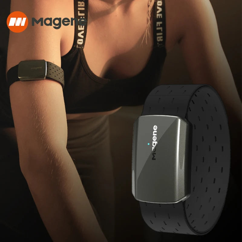 Magene Heart Rate Armband Monitor Dual Mode Bluetooth ANT H803 Sensor Arm Wrist Strap Fitness Heart Tracker Health Exercise