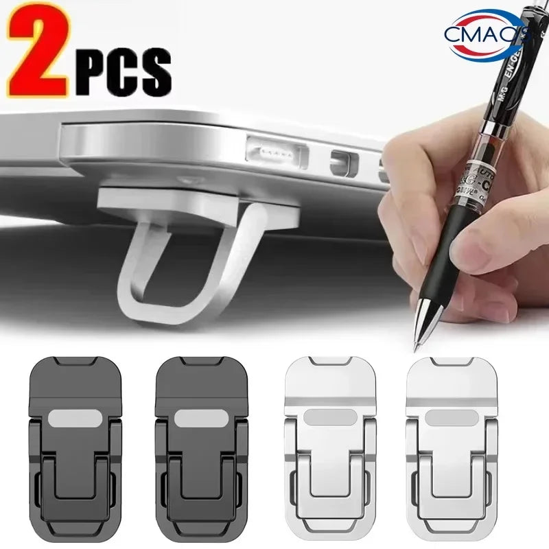 Adjustable Folding Laptop Stand Mini Legs Ultra-thin Portable Support Cooling Holder Feet Invisible Bracket For Macbook Laptops