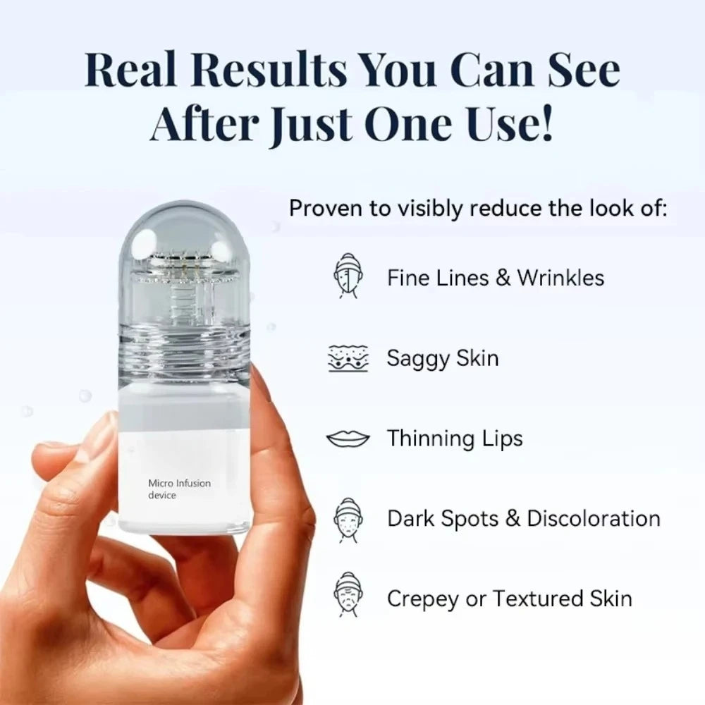 2 Tools + 6 Bottles Korean Moisturizing Renewal Set, Firming & Anti-Fine Lines Daily Skin Care Essence