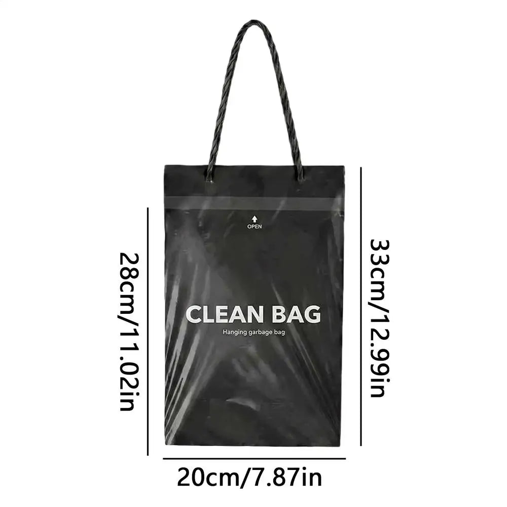 50Pcs Hanging Car Trash Bag Disposable  Car Hanging Trash Bag Portable Storage Case Portable Universal Vehicle Trash Bags