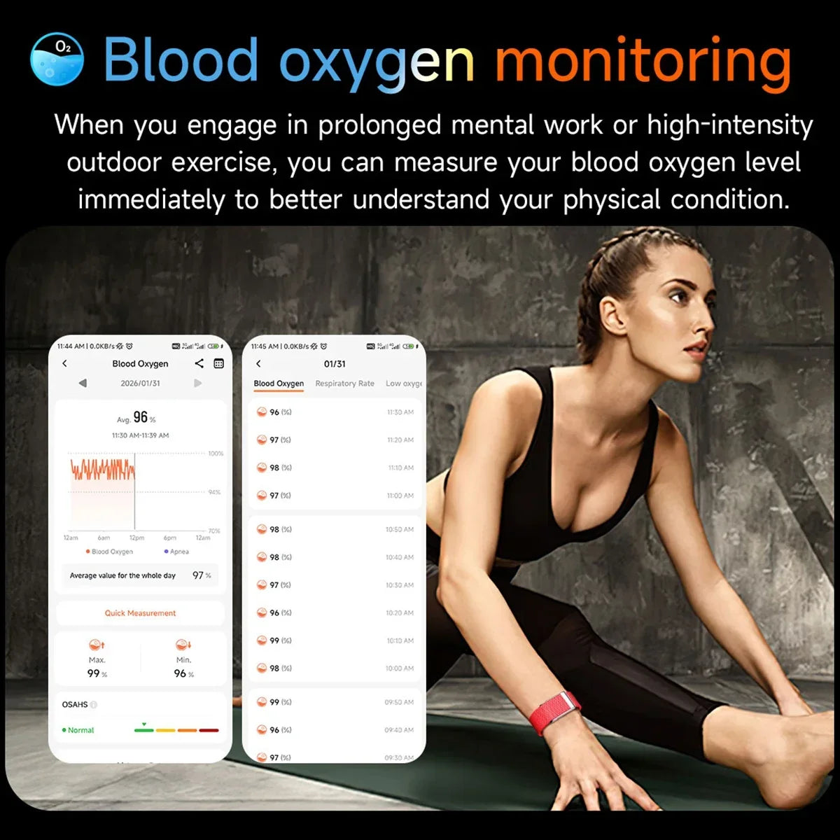 2026 New Nursing Grade Smart Bracelet VWAR Loop Life SpO2 Blood Lipid Uric Acid ECG+PPG Waterproof Band Sport Fitness Tracker