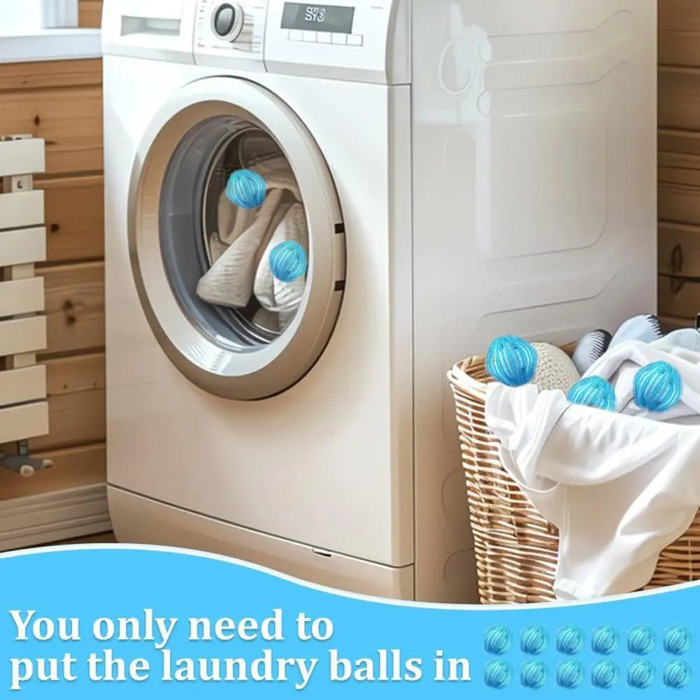 6/12 Pcs Laundry Pet Hair Filter Balls Lint Remover Washing MachineFloating Ball Reusable Nylon Balls Lint Catcher