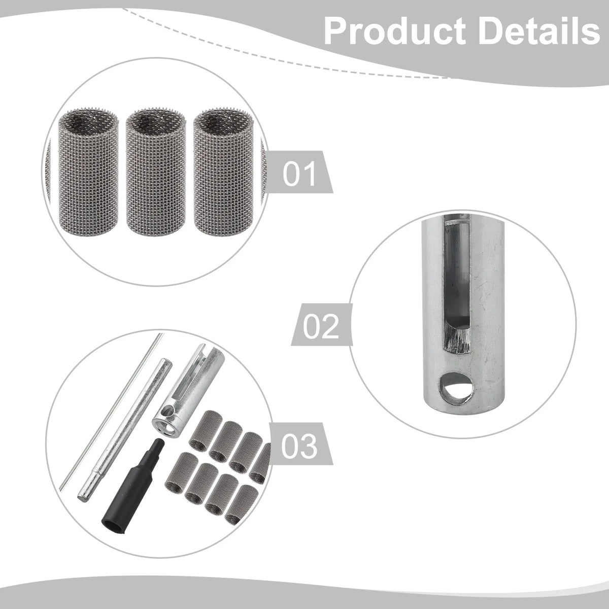 14pcs Glow Parking Heater Special Repair Tool Atomizing Mesh Thimble Wrench Kit Heater Ignition Maintenance Tool